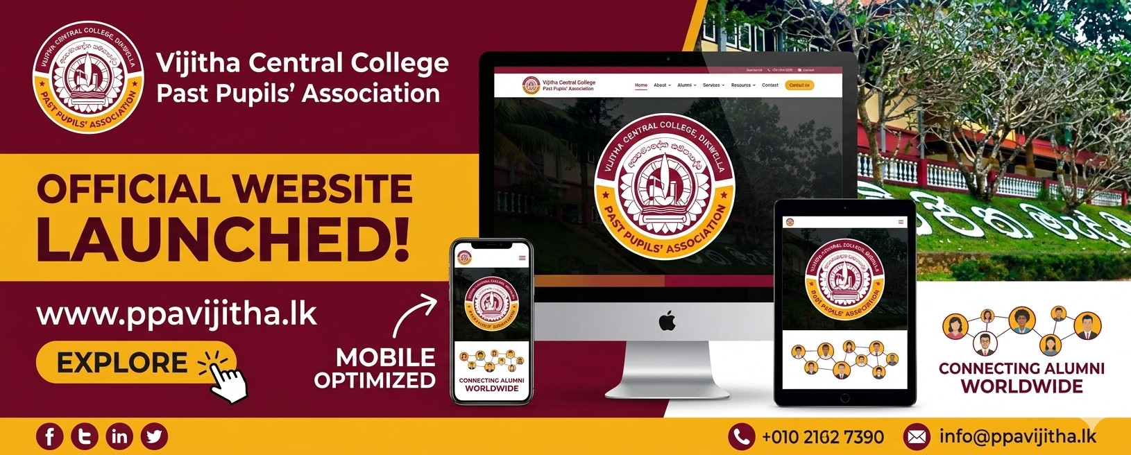 Official Website of the Past Pupils’ Association Launched